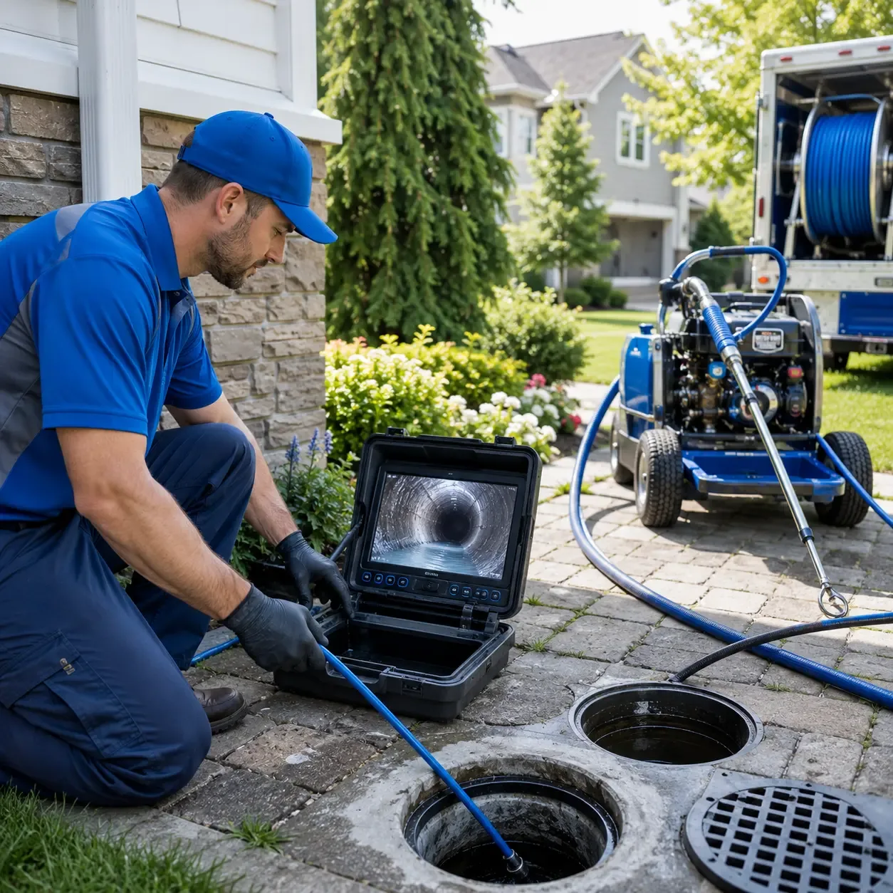 Outdoor drain cleaning professionals serving New Palestine, IN